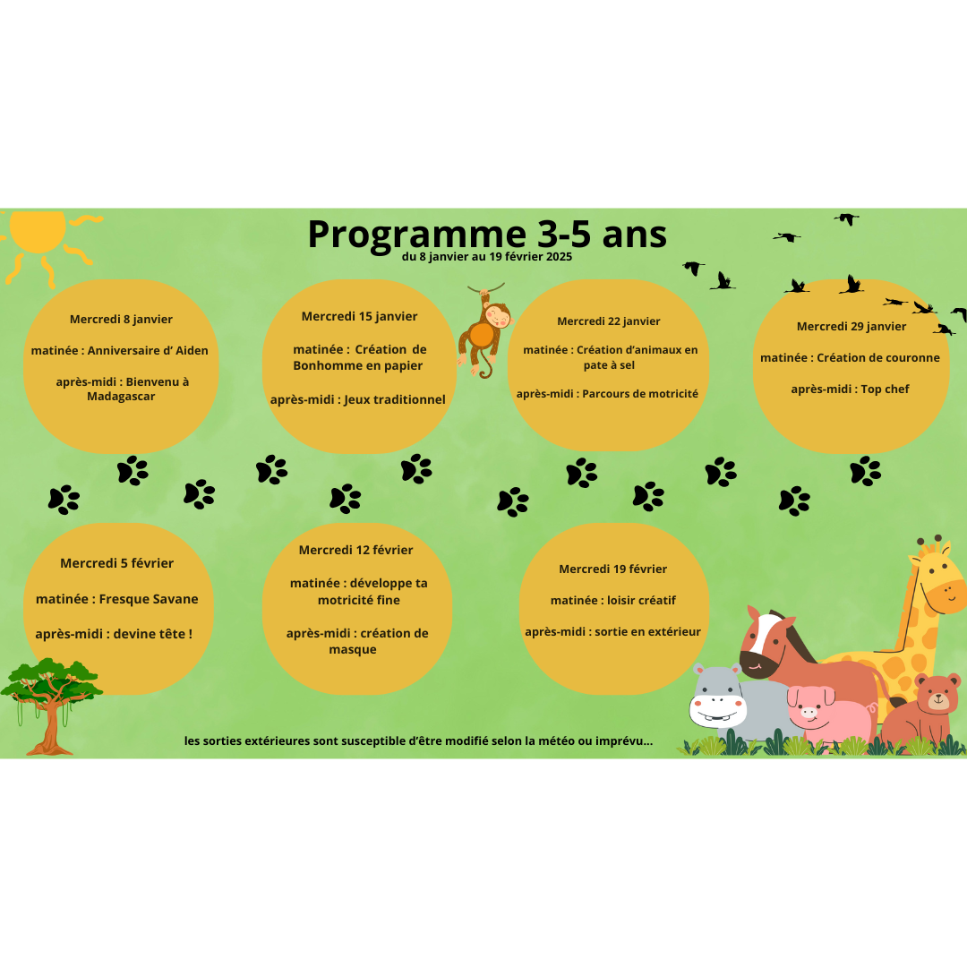 programme 3-5ans